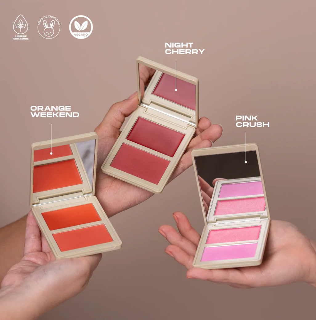 Rubor en duo | crema y polvo - Atenea beauty