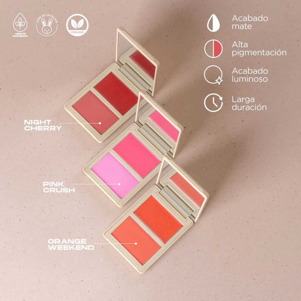 Rubor en duo | crema y polvo - Atenea beauty