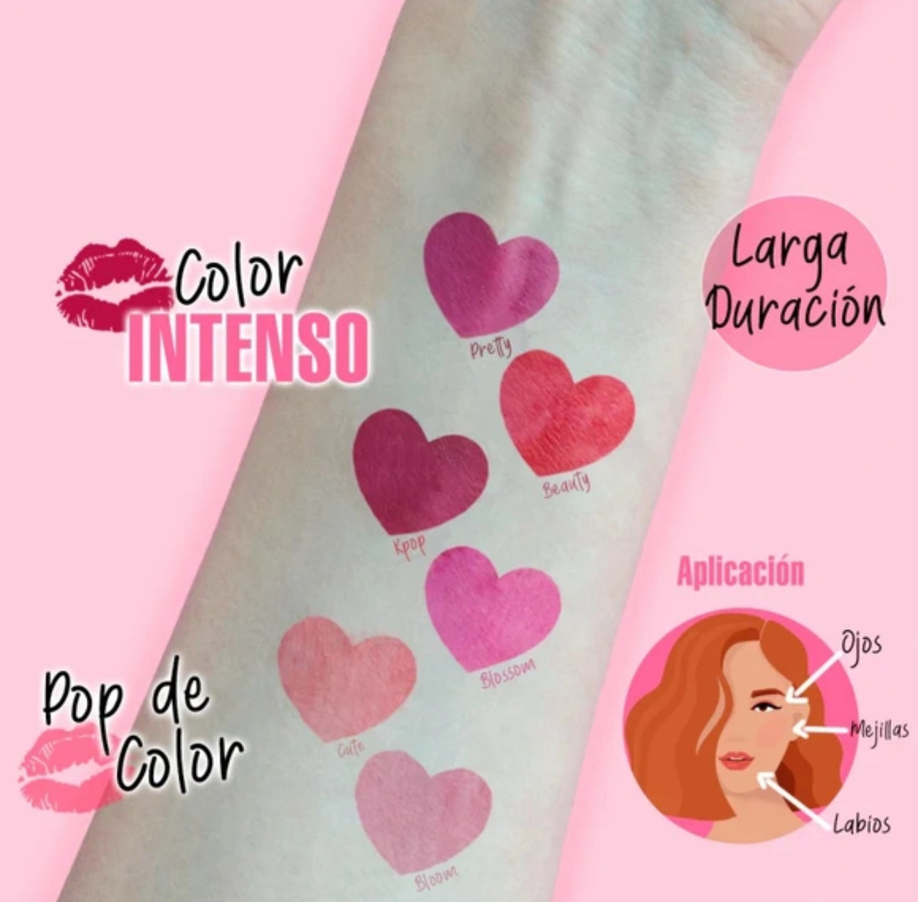 Kiss lip tint - Pink up